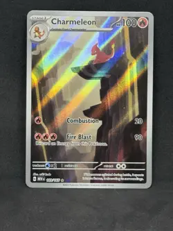 Pokemon TCG Charmeleon Scarlet Violet-151 Illustration Rare Card 169/165 - Image 1