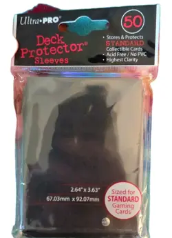 Ultra Pro Package Deck Protector Sleeves from Box Raven Black 50 sleeves New - Image 1