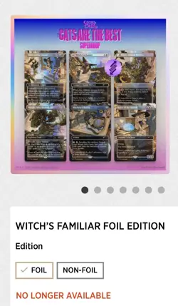 MTG Secret Lair Cats are the Best: Witch’s Familiar Foil Edition - Sealed ✅ - Image 2