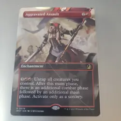 Aggravated Assault (Anime Borderless) Wilds of Eldraine: Enchanting Tales - Image 1
