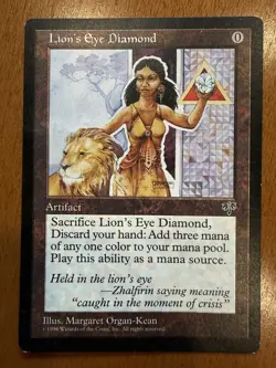 Magic The Gathering - MTG - Lion's Eye Diamond Mirage - See Photos For Condition - Image 1