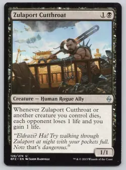 Zulaport Cutthroat Battle for Zendikar MTG NM - Image 1