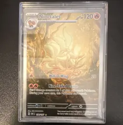 Pokemon Ninetales 199/197 SV03 Obsidian Flames Illustration Rare Holo Eng 2023 - Image 1