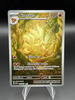 Ninetales S&V: Obsidian Flames 199/197 Illustration Rare Holo Pokemon TCG - Image 1