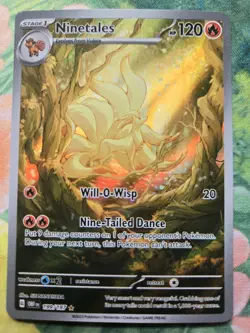 Ninetales - SV03: Obsidian Flames 199/197 Full Art Illustration Rare Pokemon NM - Image 1