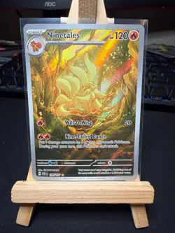 Pokemon TCG Ninetales 199/197 - Illustration Rare - Obsidian Flames - NM - Image 1