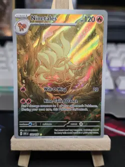 Pokemon TCG Ninetales 199/197 Obsidian Flames Illustration Rare - Image 1