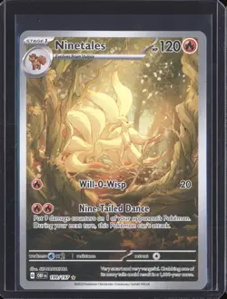 Ninetales 2023 Pokemon Obsidian Flames OBF 199/197 Illustration Rare - Image 1