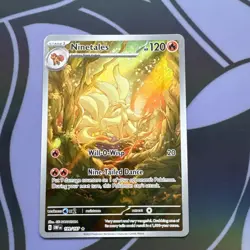 Pokemon TCG Ninetales 199/197 Obsidian Flames Illustration Rare - Image 1