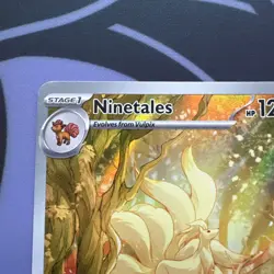 Pokemon TCG Ninetales 199/197 Obsidian Flames Illustration Rare - Image 2