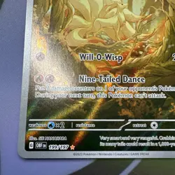 Pokemon TCG Ninetales 199/197 Obsidian Flames Illustration Rare - Image 4