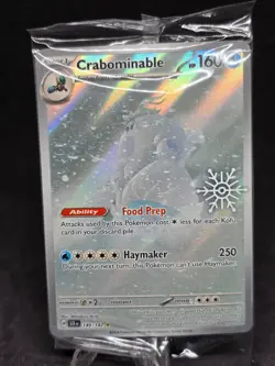Pokemon TCG Crabominable 149 2025 Festive Stamp Illustration Rare Holo Sealed NM - Image 1