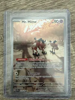Mr. Mime 179/165 Pokemon 151 Illustration Rare Holo SV Scarlet Violet NM - Image 1