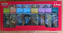 Pokemon TCG Prismatic Evolutions Costco 8 Pack Mini Tins Set + Promos New Sealed - Image 1