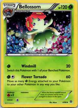 Bellossom - 4/98 - Cosmos Holo Rare - Promo - XY Ancient Origins Pokemon TCG NM - Image 1