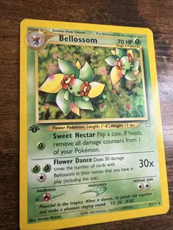Pokemon TCG Bellossom Neo Genesis Holo Rare Card 3/111 NM Condition - Image 2
