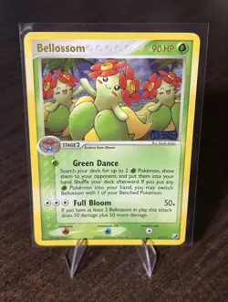 Pokemon TCG “Bellossom” 3/115 EX Unseen Forces Reverse Holo Rare 90 HP ENG 2005 - Image 1