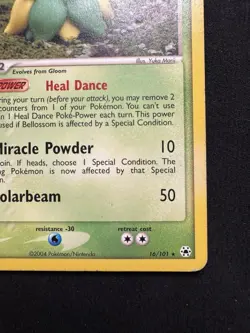 Bellossom 16/101 EX Hidden Legends Non Holo Rare Yuka Morii Pokemon TCG Card LP- - Image 5