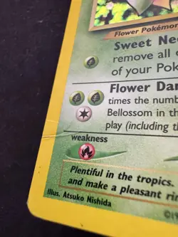 Pokemon TCG Bellossom Neo Genesis Holo Rare Card 3/111 - Image 2
