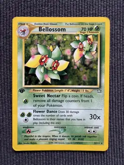 Pokemon TCG Bellossom Neo Genesis 3/111 Holo 1st Edition Holo Rare - Image 1