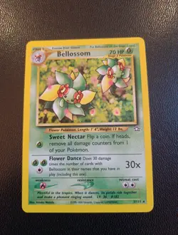 Pokemon TCG Bellossom Neo Genesis Holo Rare Card 3/111 - Image 1