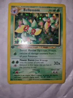 Pokemon TCG Bellossom Neo Genesis Holo 1st Edition Rare Card 3/111 Vintage - Image 3