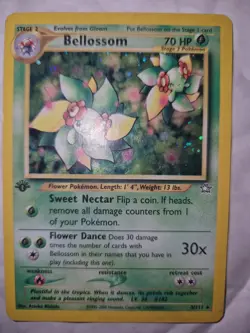 Pokemon TCG Bellossom Neo Genesis Holo 1st Edition Rare Card 3/111 Vintage - Image 4