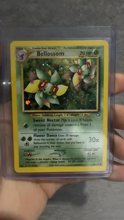Pokemon TCG Bellossom Neo Genesis Holo Rare Card 3/111 - Image 1
