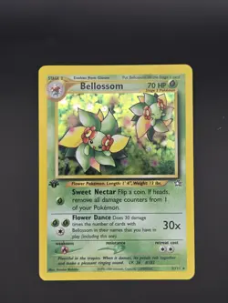 Pokemon TCG Bellossom Neo Genesis 3/111 Holo 1st Edition Holo Rare LP - Image 1