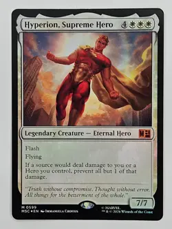MTG Commander: Marvel Super Heroes MSC 599 Hyperion, Supreme Hero Foil - Image 1