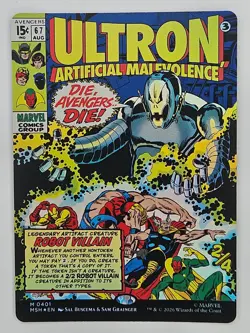 MTG Marvel Super Heroes MSH 401 Ultron, Artificial Malevolence (Borderless) - Image 1