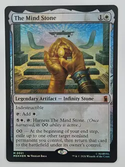MTG Marvel Super Heroes MSH 21 The Mind Stone Foil - Image 1