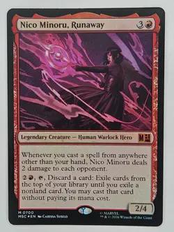 MTG Commander: Marvel Super Heroes MSC 700 Nico Minoru, Runaway Foil - Image 1