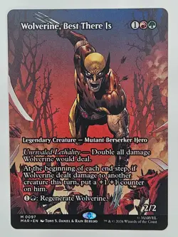 MTG Marvel Eternal-Legal MAR 97 Wolverine, Best There Is (Borderless) - Image 1