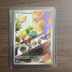 Bulbasaur 143/142 2024 Stellar Crown Illustration Rare Card Pokemon TCG 143/142 - Image 1
