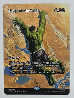 MTG Marvel Eternal-Legal MAR 89 Escape to the Wilds (Borderless) - Image 1