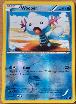 Pokemon - Wooper 21/116 - Reverse Holo - Plasma Freeze - NM/M - Image 1