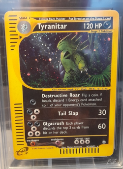 Pokemon Card Tyranitar Holo Rare H28/H32 Aquapolis Graded PG 8 NM-MT - Image 2