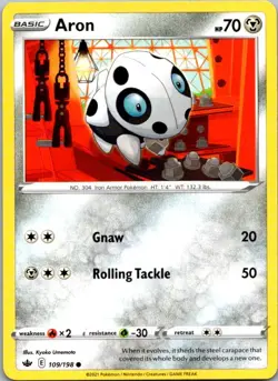 Aron #109/198 | Common | SWSH06: Chilling Reign - Image 1