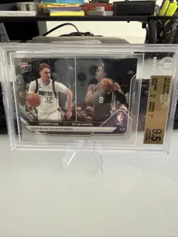 2025 NBA Topps Now COOPER Flagg DYLAN Harper #8 - BGS 9.5 Mavericks SPURS - RC - Image 1