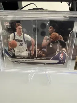 2025 NBA Topps Now COOPER Flagg DYLAN Harper #8 - BGS 9.5 Mavericks SPURS - RC - Image 2