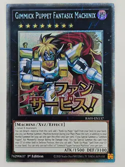 YuGiOh Rarity V 5 RA05-EN137 Gimmick Puppet Fantasix Machinix Starlight Rare - Image 1