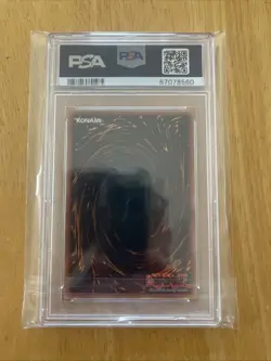 YU-GI-OH! yugioh Tri-Horned Dragon LOB-000 Secret Rare 1st Edition PSA9 - Image 2