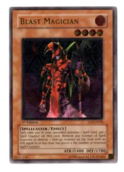 Yugioh Blast Magician Ultimate Rare 1st Ed FET-EN020 MP - Image 1