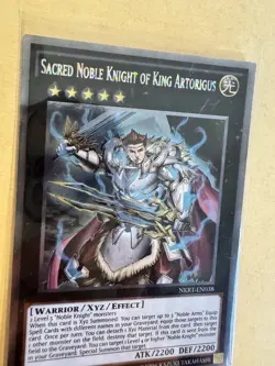 Yu-Gi-Oh! TCG Sacred Noble Knight Of King Artorigus NKRT-EN038 Platinum Rare NM - Image 3
