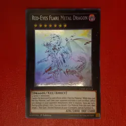 Yugioh Red-Eyes Flare Metal Dragon CORE-EN054 1st Edition Ghost Rare - Image 1