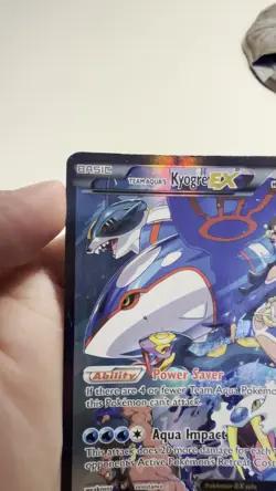 Pokemon TCG Team Aqua's Kyogre EX 6/34 Double Crisis Ultra Rare Holo ENG 2015 - Image 2