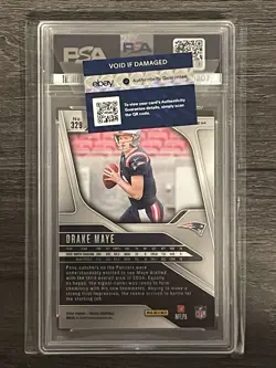 2024 Panini Prizm - Rookies Drake Maye #329 Silver Prizm (RC) PSA 10 - Image 2