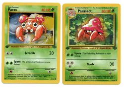 1999 Pokemon Jungle - Paras & Parasect - #59 & #41 - 1st EDITIONS NM - Image 1
