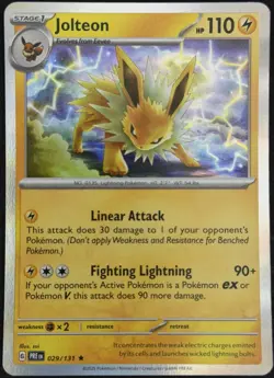 Jolteon Holo Rare SV: Prismatic Evolutions 029/131 LP - Image 1
